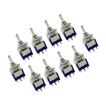 10 x 6PIN 3 Position ON/OFF/ON Mini Toggle Switch for Car Boat