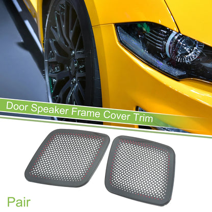 Car Rear Door Speaker Frame Cover for Ford Mustang (2021-2023) Titanium Tone