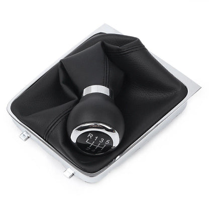 6-Speed Manual Gear Shift Knob w/ Boot Cover for VW Passat B6 (2005-2010)