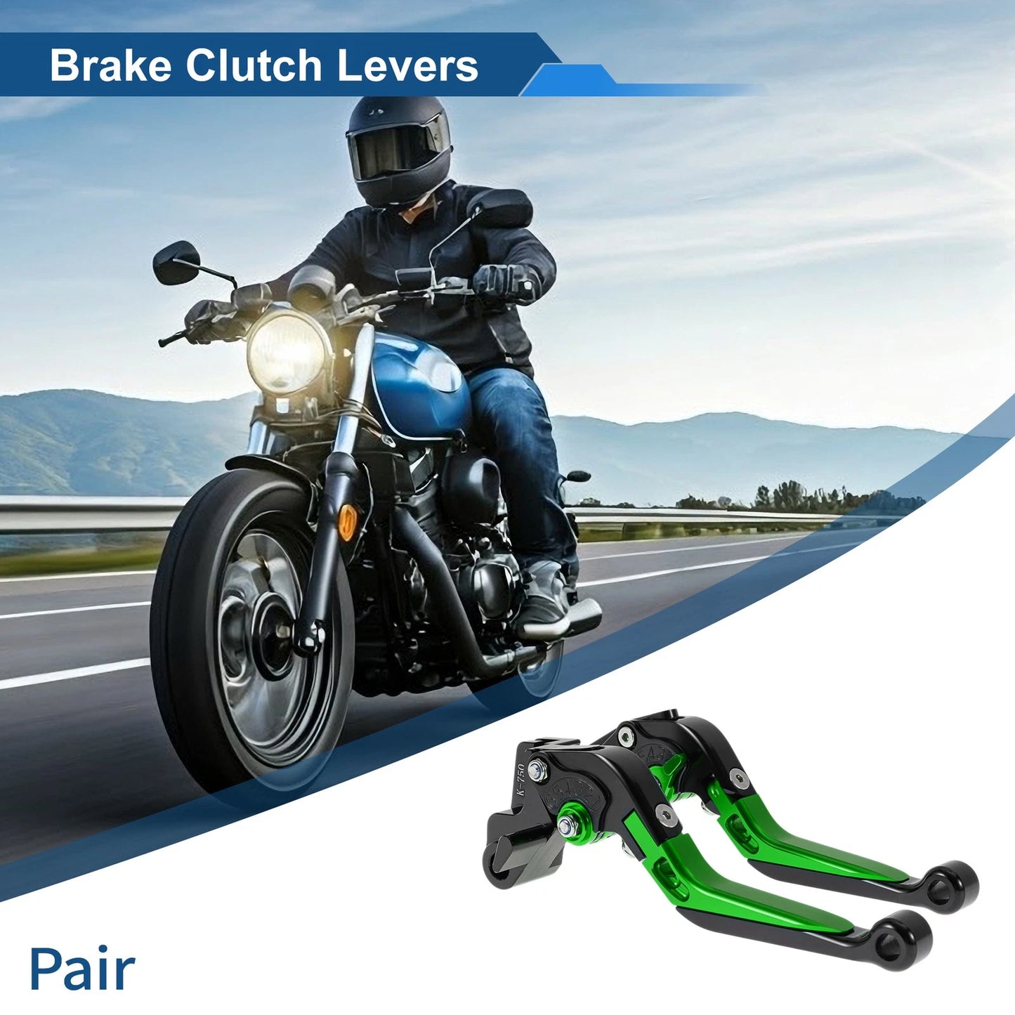 Brake/Clutch Lever Adjustable Short Long for Kawasaki NINJA650R (2006–2012)