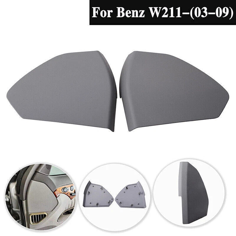 2 x Front Door Upper Cover Trim for Mercedes W211 E-Class (2003-2009) Gray