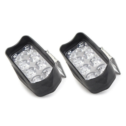2 x 8-LED Motorcycle Front Headlight Fog Lights for Car UTV ATV