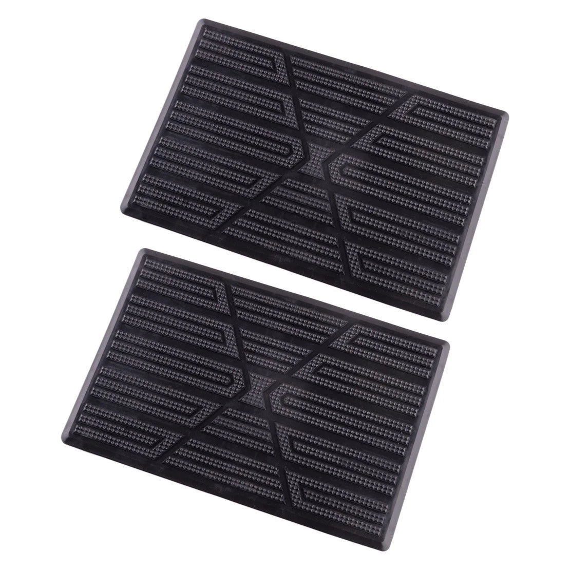 Universal Black PVC Car Floor Carpet Pad Mat Pedal Patch Cover