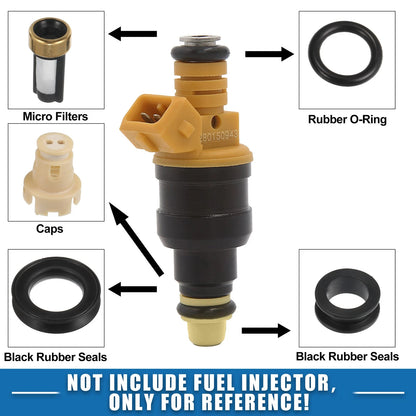 6 x Fuel Injector O Rings Seals with Micro Filters for Toyota Tacoma (99-04)