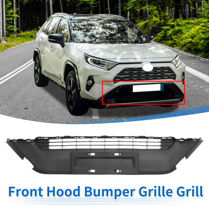 Front Hood Bumper Grille Grill Black for Toyota RAV4 (2019–2022)