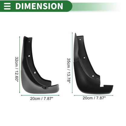 Mud Flaps Splash Guards 1 Set for Lexus RX300 (1998-2003)