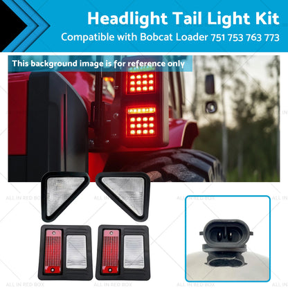 Headlight & Tail Light Kit for Bobcat Loader 751 753 763 773 863