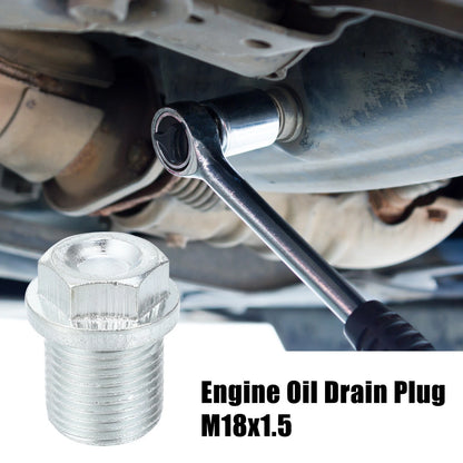4 x M18x1.5 Engine Oil Drain Plug Screws with Seal Rings for Volvo