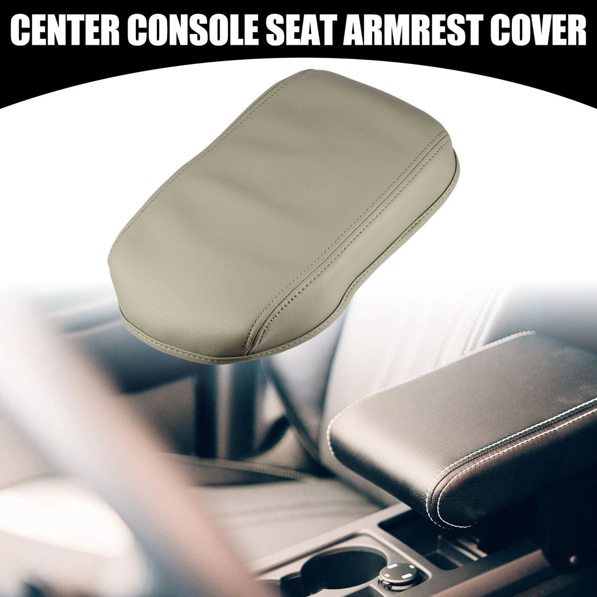 Beige Center Console Armrest Cover for Toyota RAV4 (2014-2018)