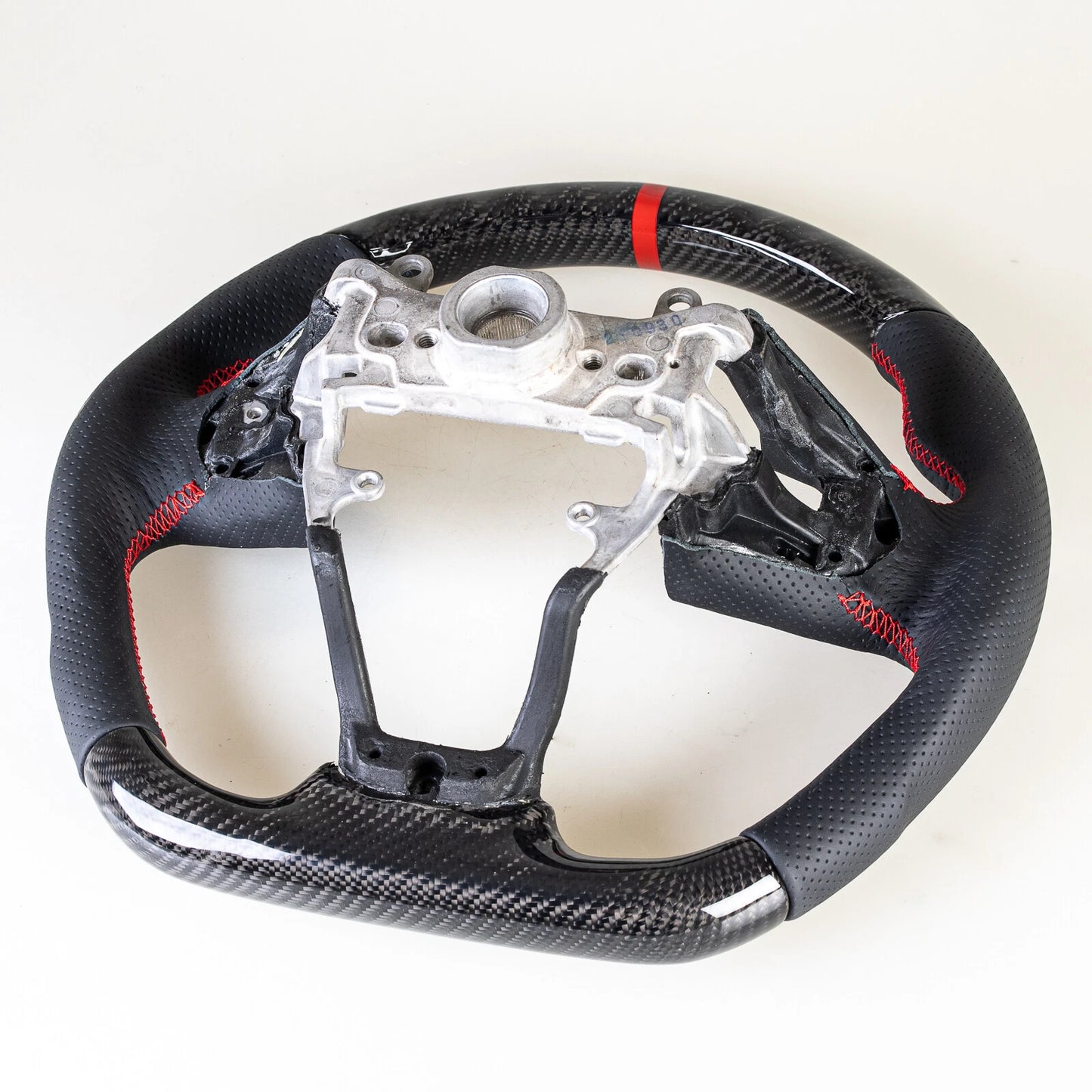 Flat Bottom Carbon Leather Steering Wheel for Honda Civic (2016-2020)