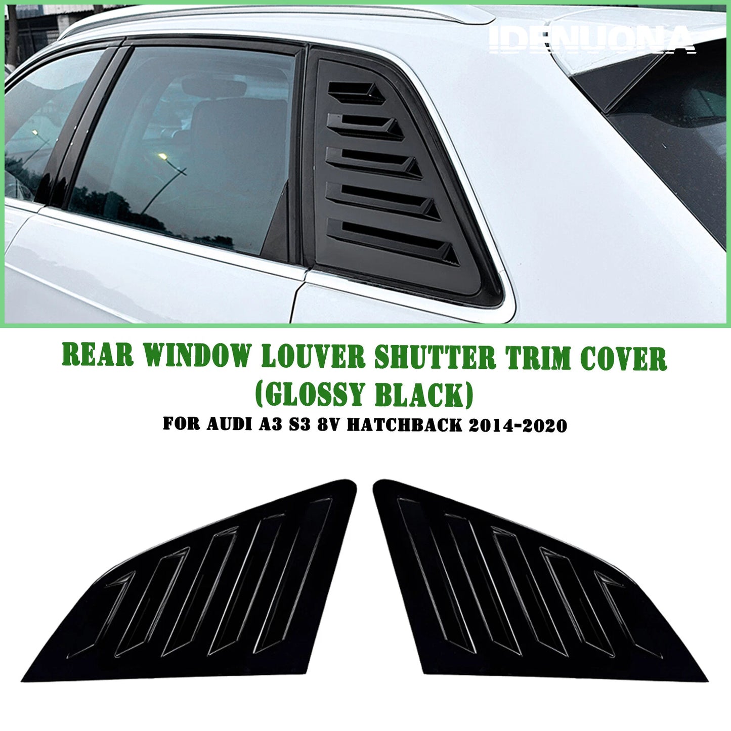 Rear Side Window Louvers for Audi A3 S3 8V (2014-2020)