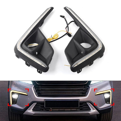Black Daytime Running Light Fog Lamp Pair for Honda BR-V (2022-2023)