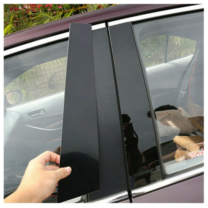 6pcs Door Window Pillar Trim Covers for Nissan Titan Crew Cab (2004-2023)