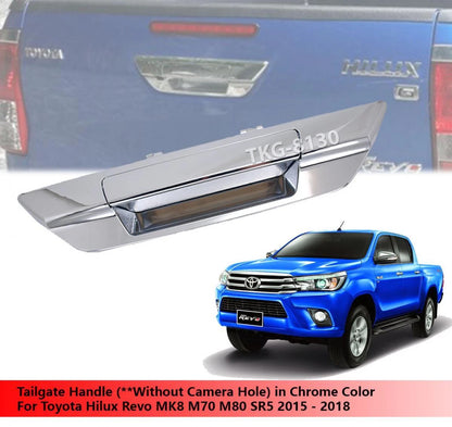 Chrome Tailgate Handle for Toyota Hilux Revo M70 M80 (2015-2018)