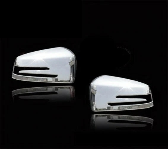 Chrome Side Door Mirror Covers for Mercedes Benz C-Class W204 (2012-2015)