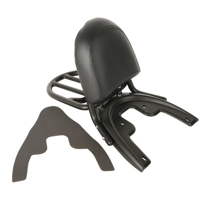 Black Backrest Sissy Bar w/ Rack for Harley V-Rod VRSCA (2002-2006)