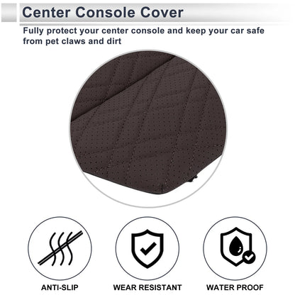Car Center Console Cover for BMW 5 Series G30 2018-2023 Dark Brown 1 Set