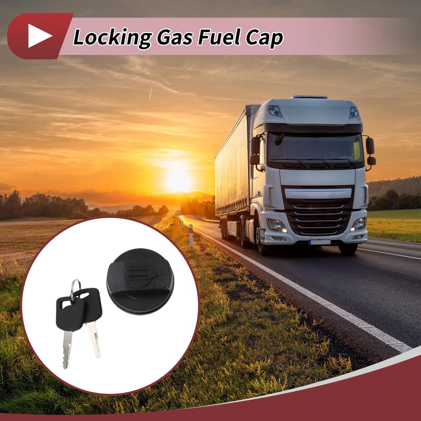Locking Gas Cap for SUZUKI APV CARRY with 2 Keys