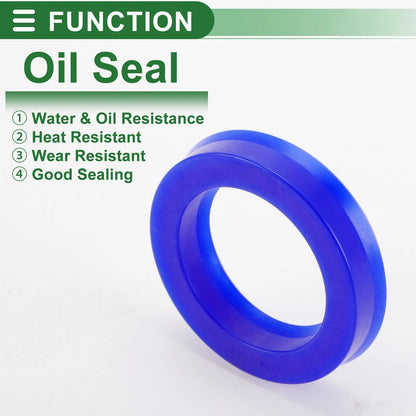 Oil Seal / 35x50x10mm / Seal Ring Rotary Shaft TPU High Pressure Blue 5 Pcs