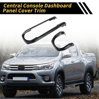 Set Carbon Fiber Dashboard Panel Cover Trim for Toyota Tacoma (2016–2023)