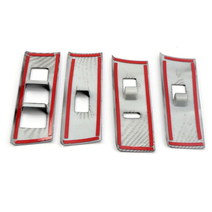 Carbon Fiber Window Lift Switch Panel Trims for Toyota 4Runner (2010-2019)