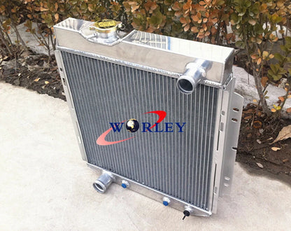 3 Row Aluminum Radiator + Fan for 1964-1966 Ford Mustang, Mercury Comet