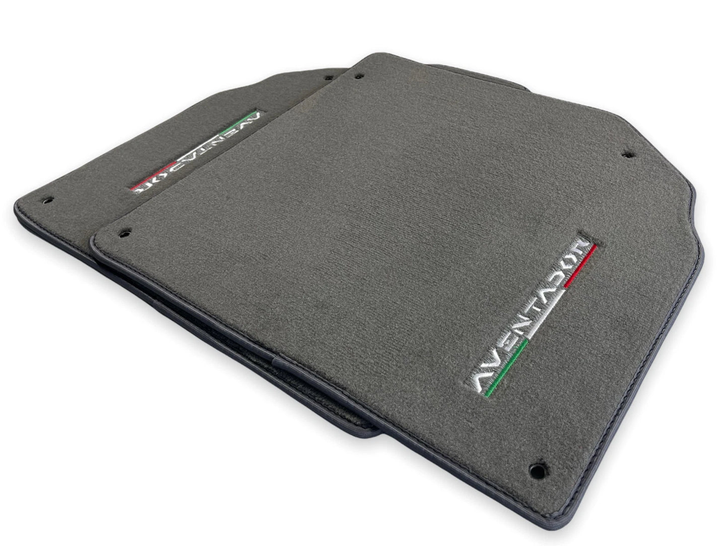 Gray Carpet Floor Mats for Lamborghini Aventador (2012-2022) AutoWin 2 x
