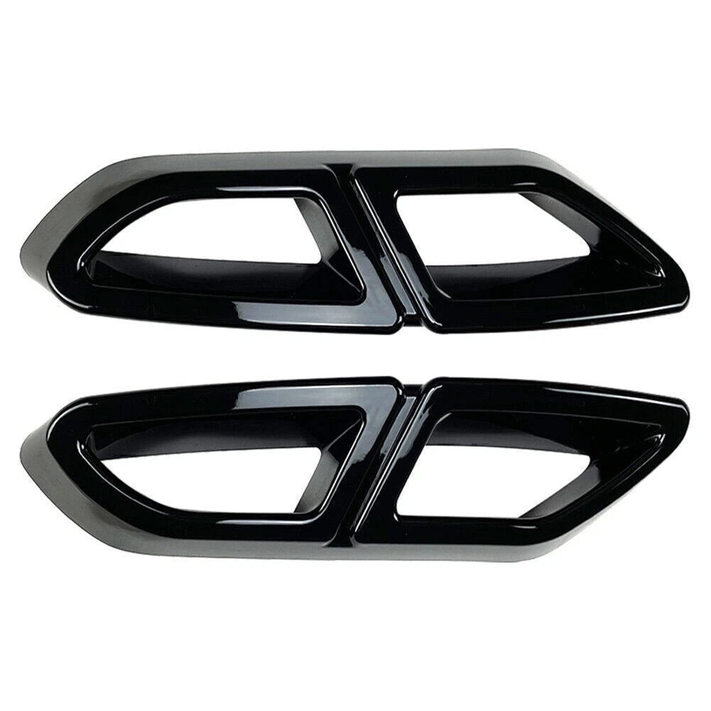 Glossy Black Rear Exhaust Muffler Tail Pipe Cover for VW Passat (2016-2019)