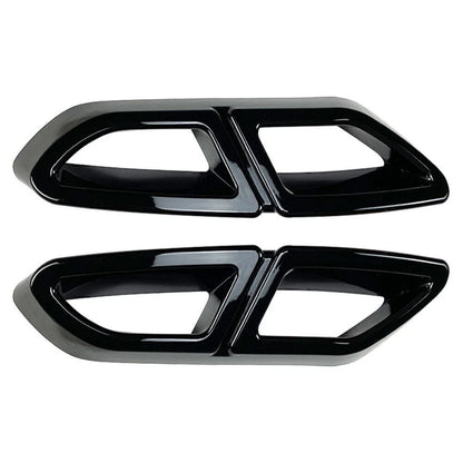 Glossy Black Rear Exhaust Muffler Tail Pipe Cover for VW Passat (2016-2019)