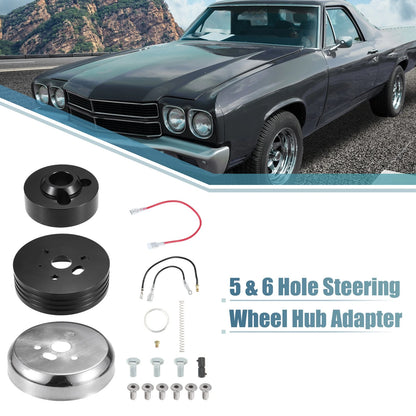 Billet Steering Wheel Short Hub Adapter Connector for Chevy GM