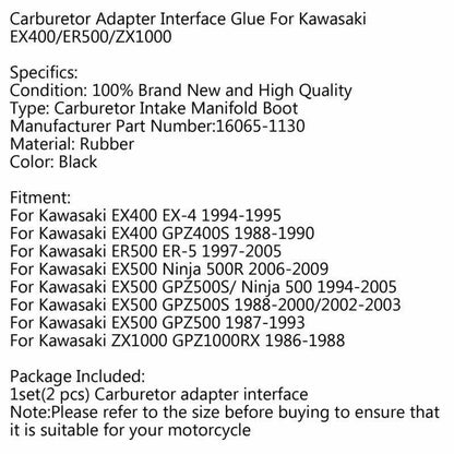 Carburetor Intake Manifold for Kawasaki EX4,500 EX-4 ER500 (1997-2005)