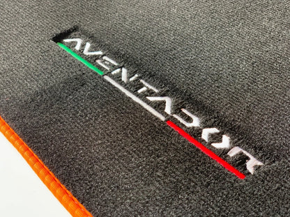 Floor Mats for Lamborghini Aventador 2012-2020 Emblem Tailored Carpets
