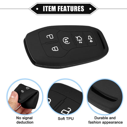 2 x Car Remote Keyless Smart Key Fob Covers for Ford Fusion (2013-2020)