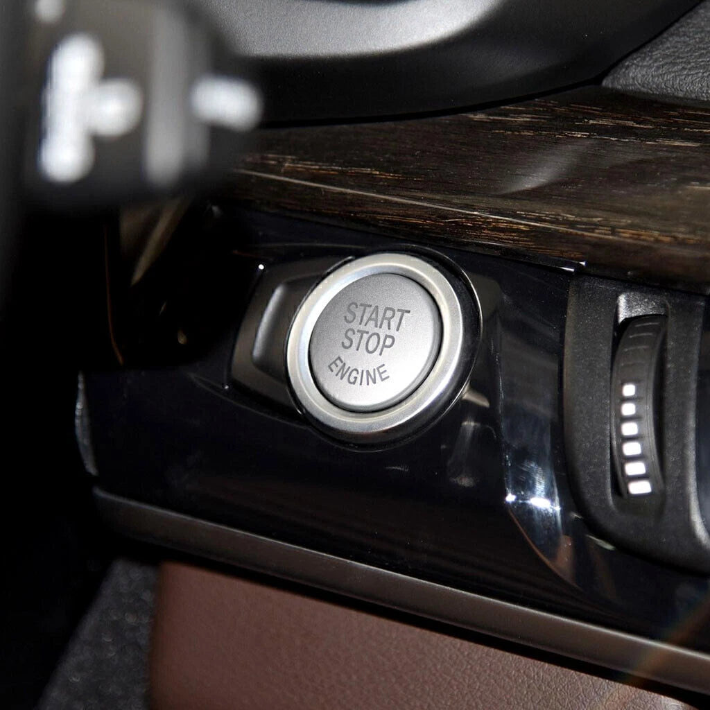 1x Blue Start Stop Engine Button Cover for BMW 1/2/3/5 Series X3 X5 X6 (2000-2023)