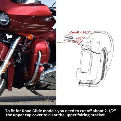 Vented Leg Fairing w/ Speaker Grills for Harley Touring Road King (1983-2013)