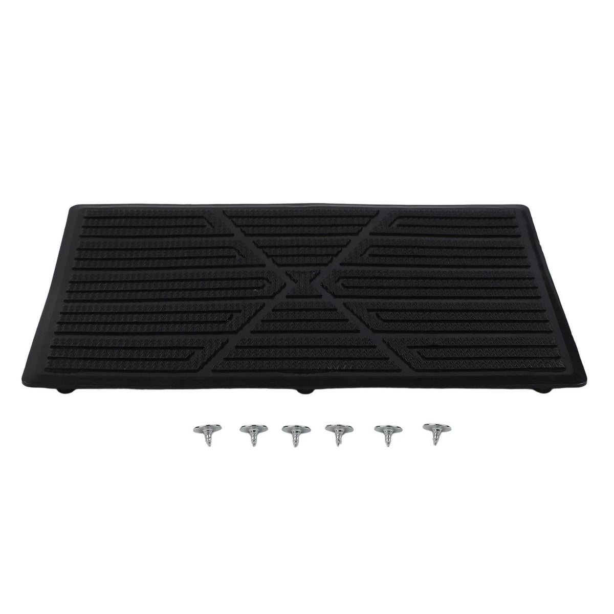 Beige PVC Car Foot Carpet Pad Heel Mat Pedal Patch Cover