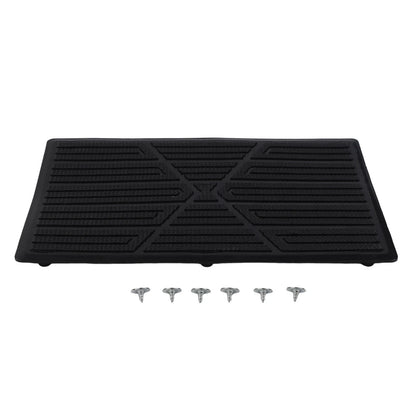 Beige PVC Car Foot Carpet Pad Heel Mat Pedal Patch Cover