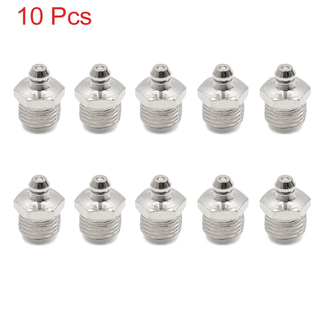 Grease Nipple Fitting / 10pcs 1/4" / Nickel Plated for Motorcycle Car