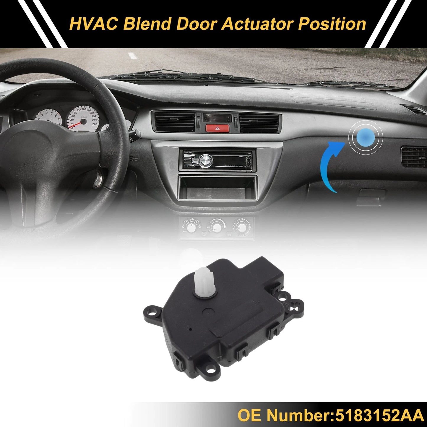 HVAC Heater Blend Door Actuator for Jeep Commander (2005-2010)