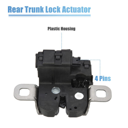 Trunk Lift Latch Tailgate Lock Actuator for BMW (Plastic, Metal, Black)