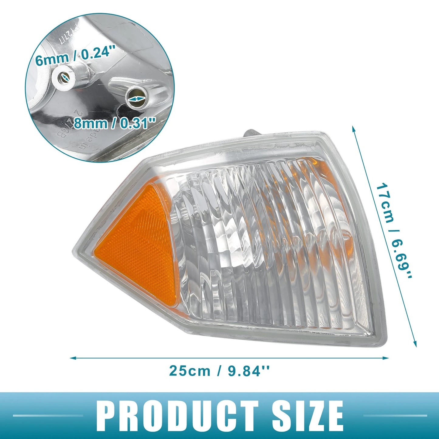 Passenger Side Corner Turn Signal Light Housing for Jeep Compass (2017-2023)