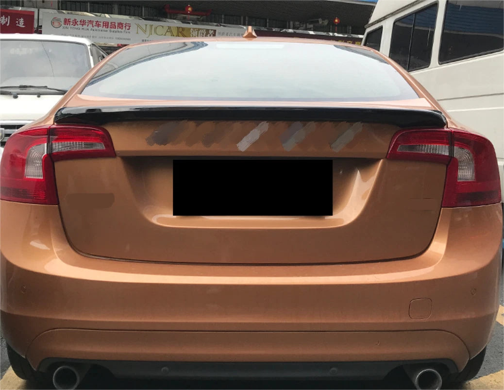 Rear Boot Spoiler Wing for Volvo S60 Sedan Glossy Black (2011-2019)