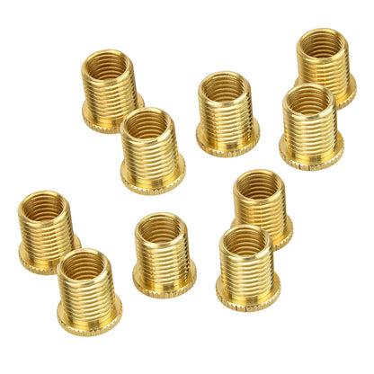 10Pc M10x1.25 Aluminum Gear Knob Thread Insert Nuts for Universal Fit