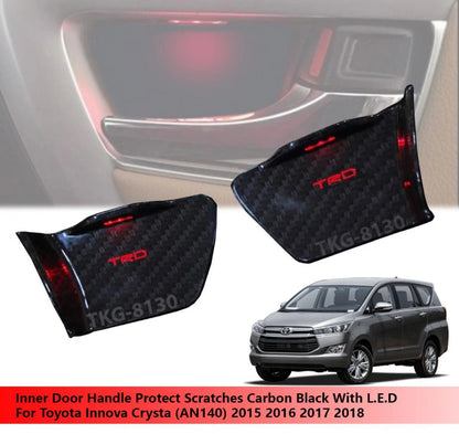 Door Handle LED Carbon Black for Toyota Innova Crysta (2015-2018)