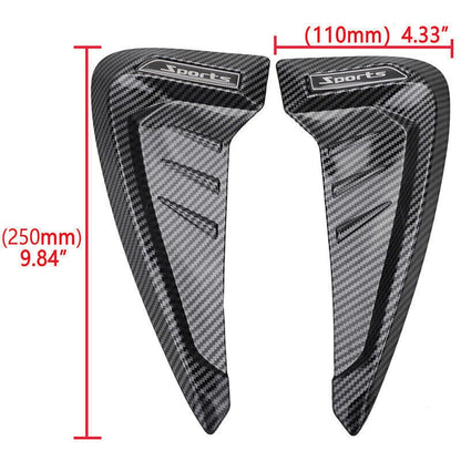 Carbon Fiber Side Hood Fender Air Flow Vent Stickers for BMW F30 F31 F32 F33