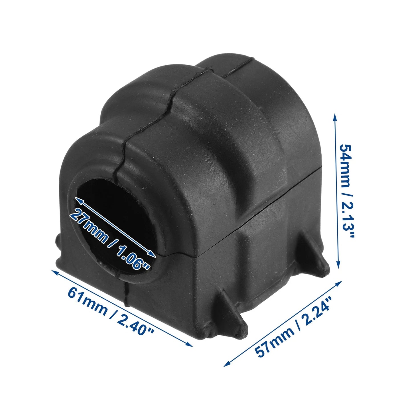 Front Sway Bar Bushing for Ford Explorer 2006-2010 - 2 x Rubber Black