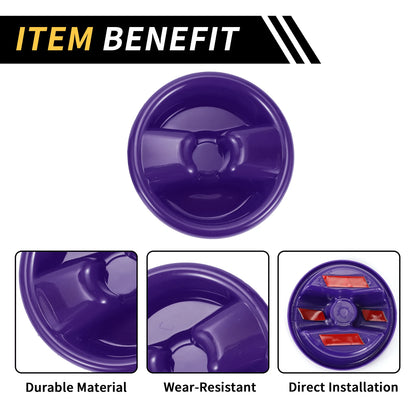 Roof Top Mounting Knob Screw Cover for Jeep Wrangler JK (2007-2017) Purple