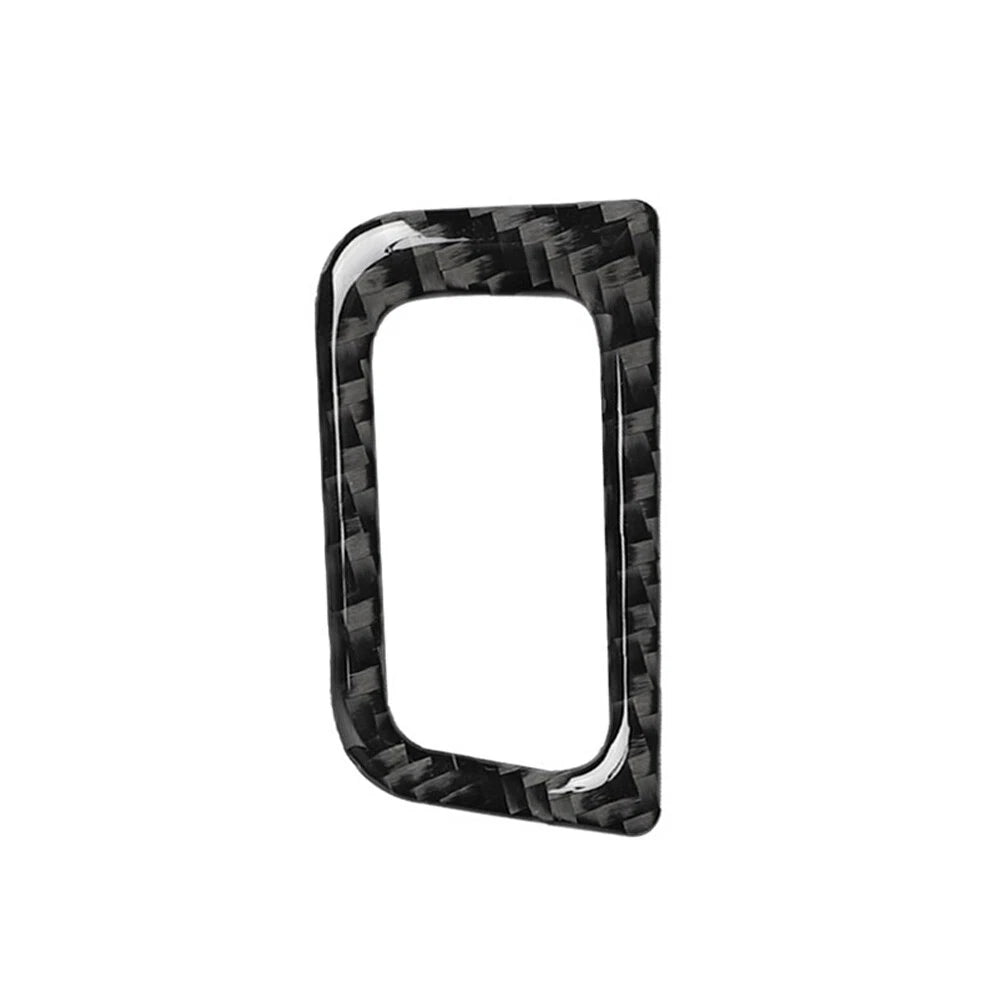 Carbon Fiber Black Rear Trunk Switch Button Frame Trim for Audi A6 A7 (2012-2018)