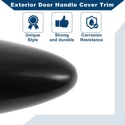 Black Exterior Door Handle Cover Trim for Kia Optima (2011-2016) 1 Pcs