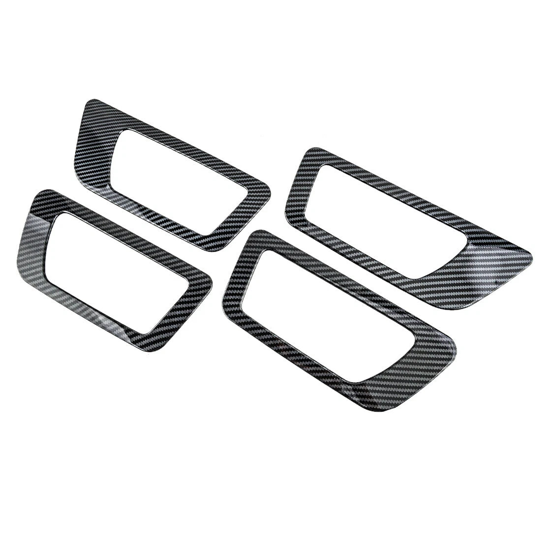 Carbon Fiber ABS Interior Door Bowl Covers for Toyota Highlander (2017-2019)